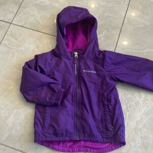 Columbia purple toddler jacket